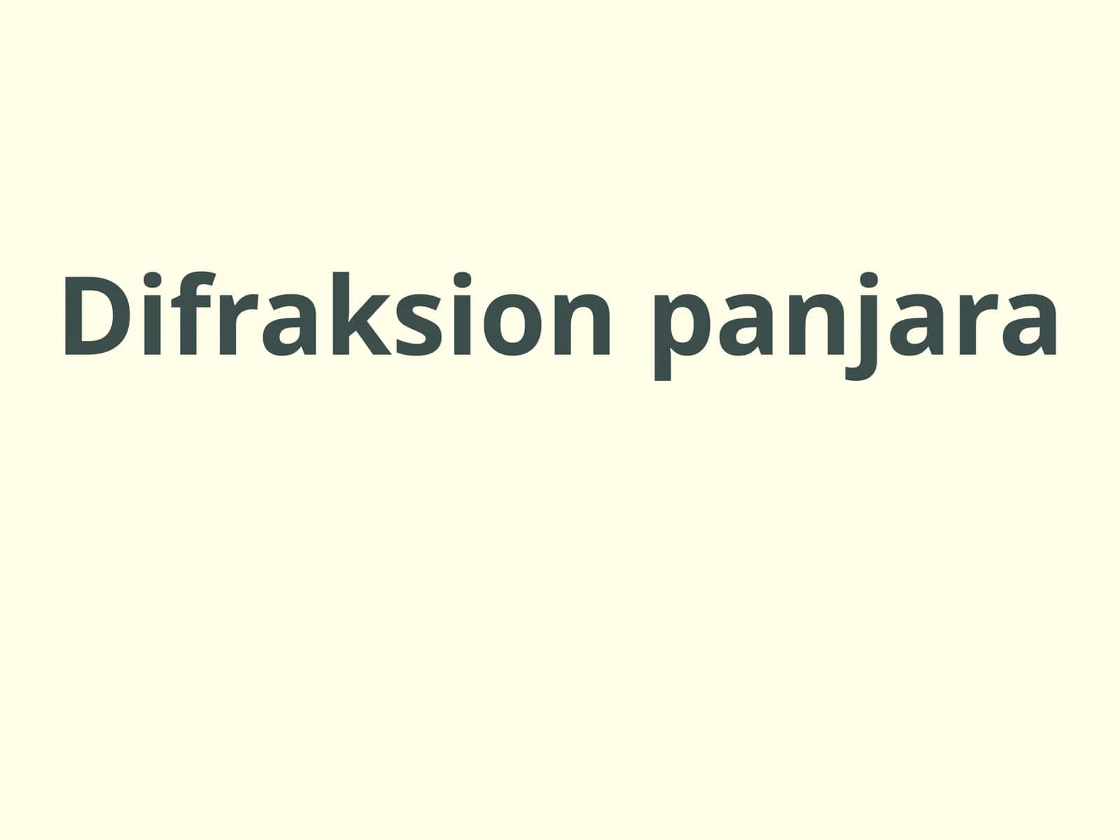 Difraksion panjara