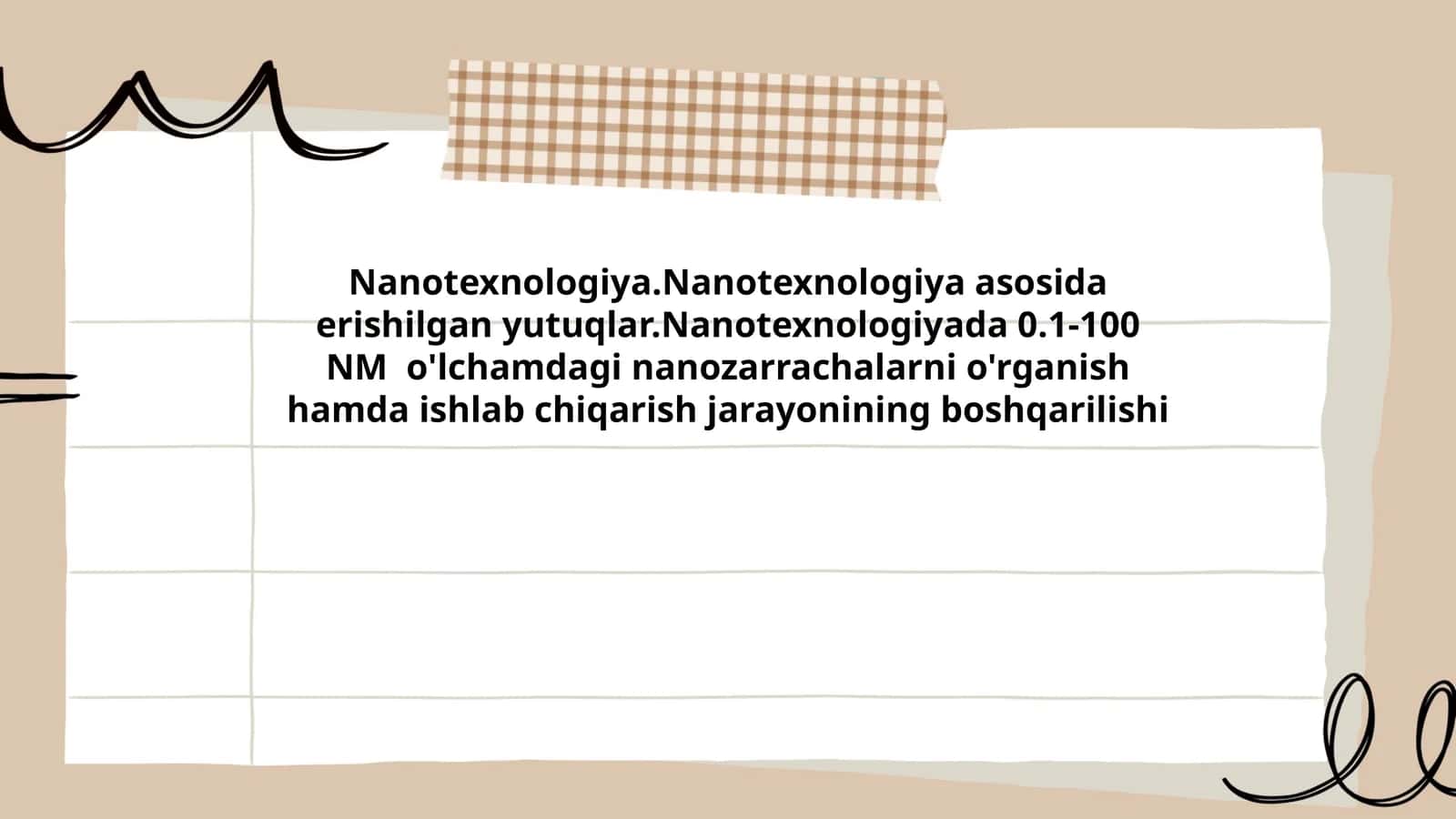 Nanotexnologiya