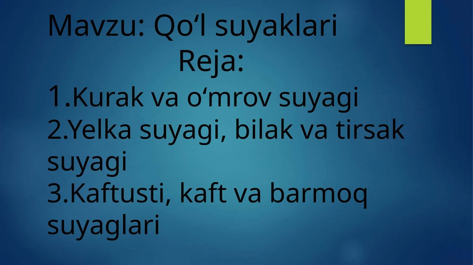 Qoʻlsuyaklari