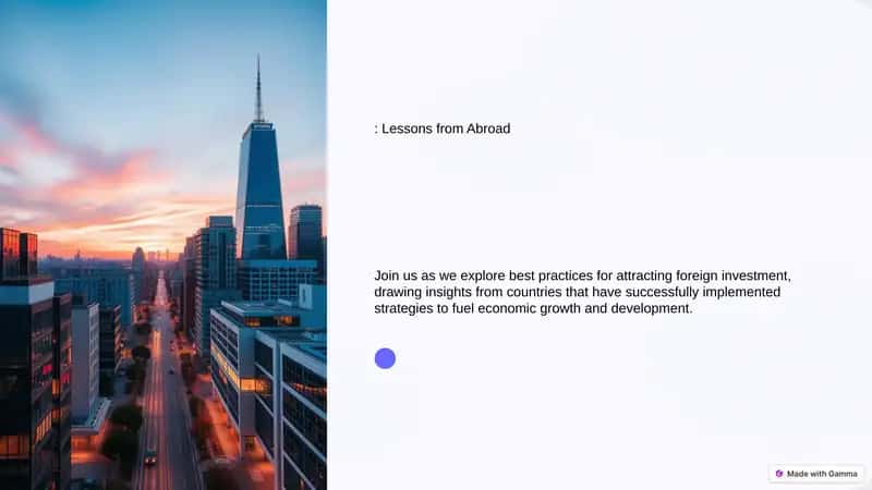 Foreign Direct Investment: Key Trends and Drivers