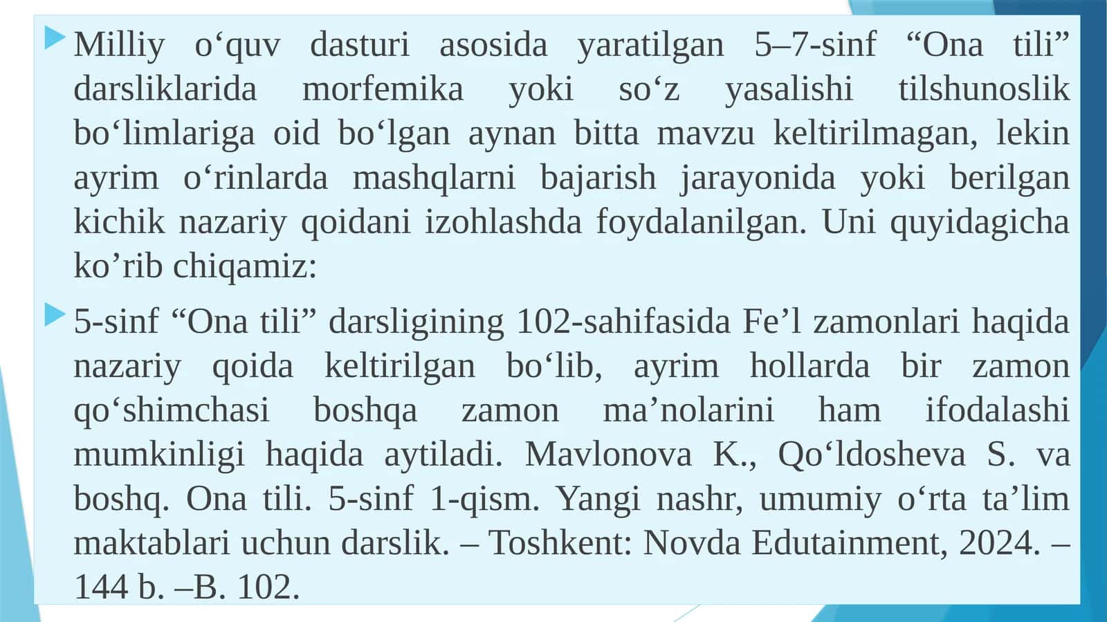 Ona tili fanida Morfemika