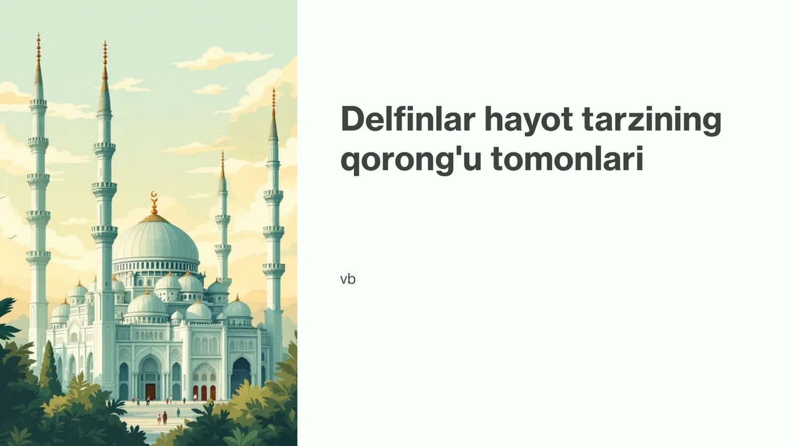 Delfinlar hayot tarzining qorong'u tomonlari
