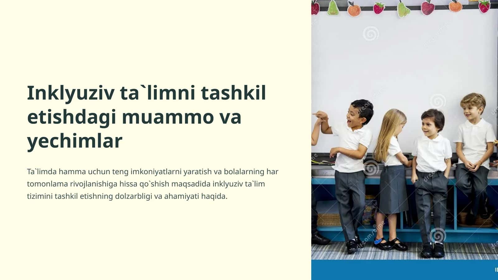 Inklyuziv ta`limni tashkil etishdagi muammo va yechimlar