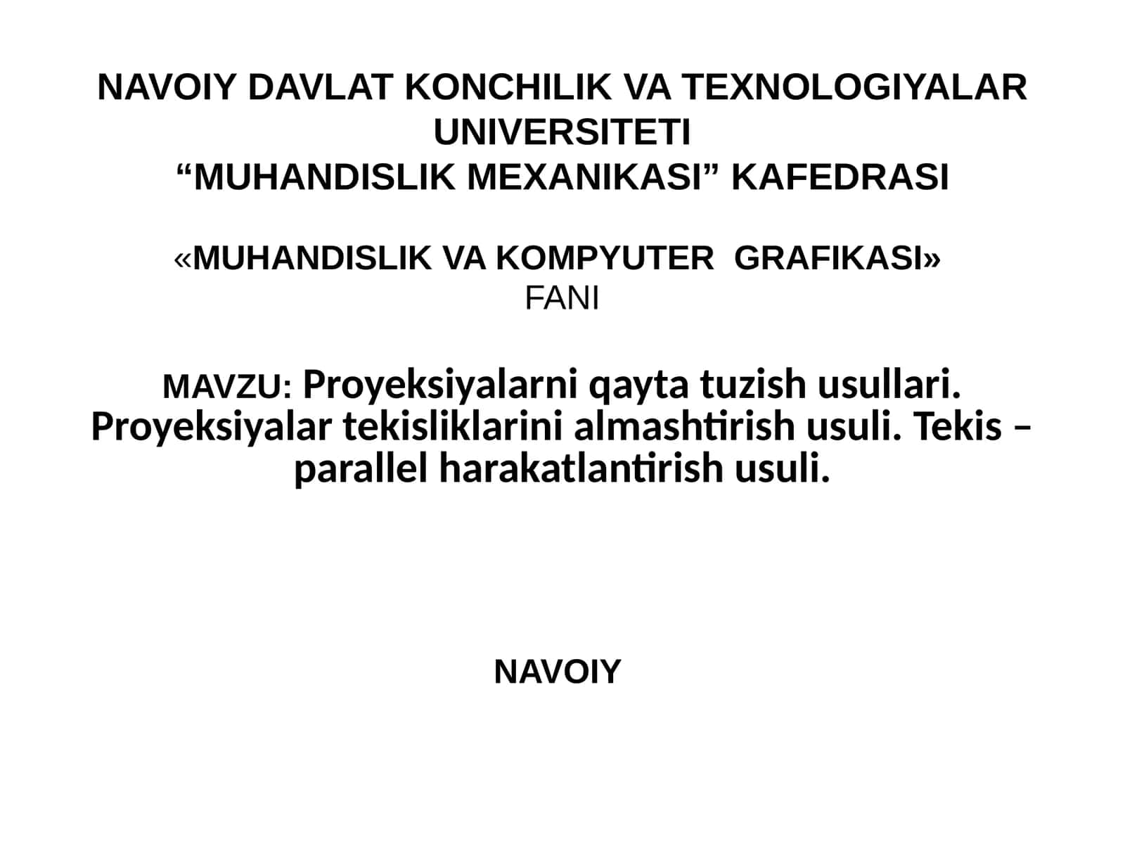 MUHANDISLIKVA KOMPYUTERGRAFIKASI