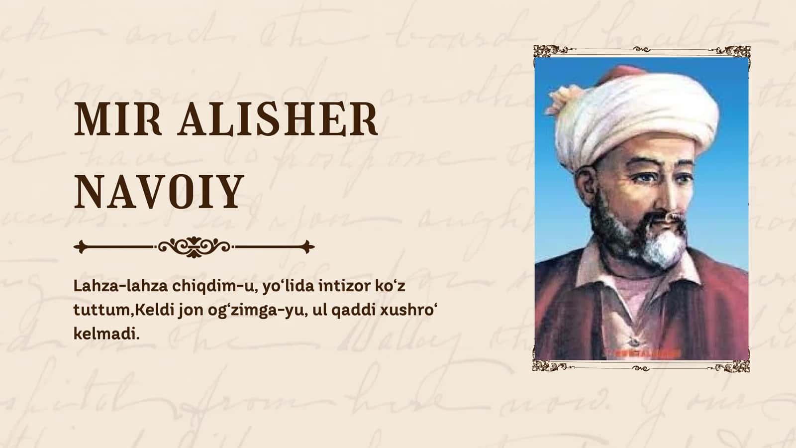 mir alisher navoiy