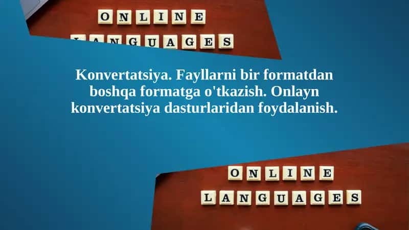 Onlayn konvertatsiya dasturlari