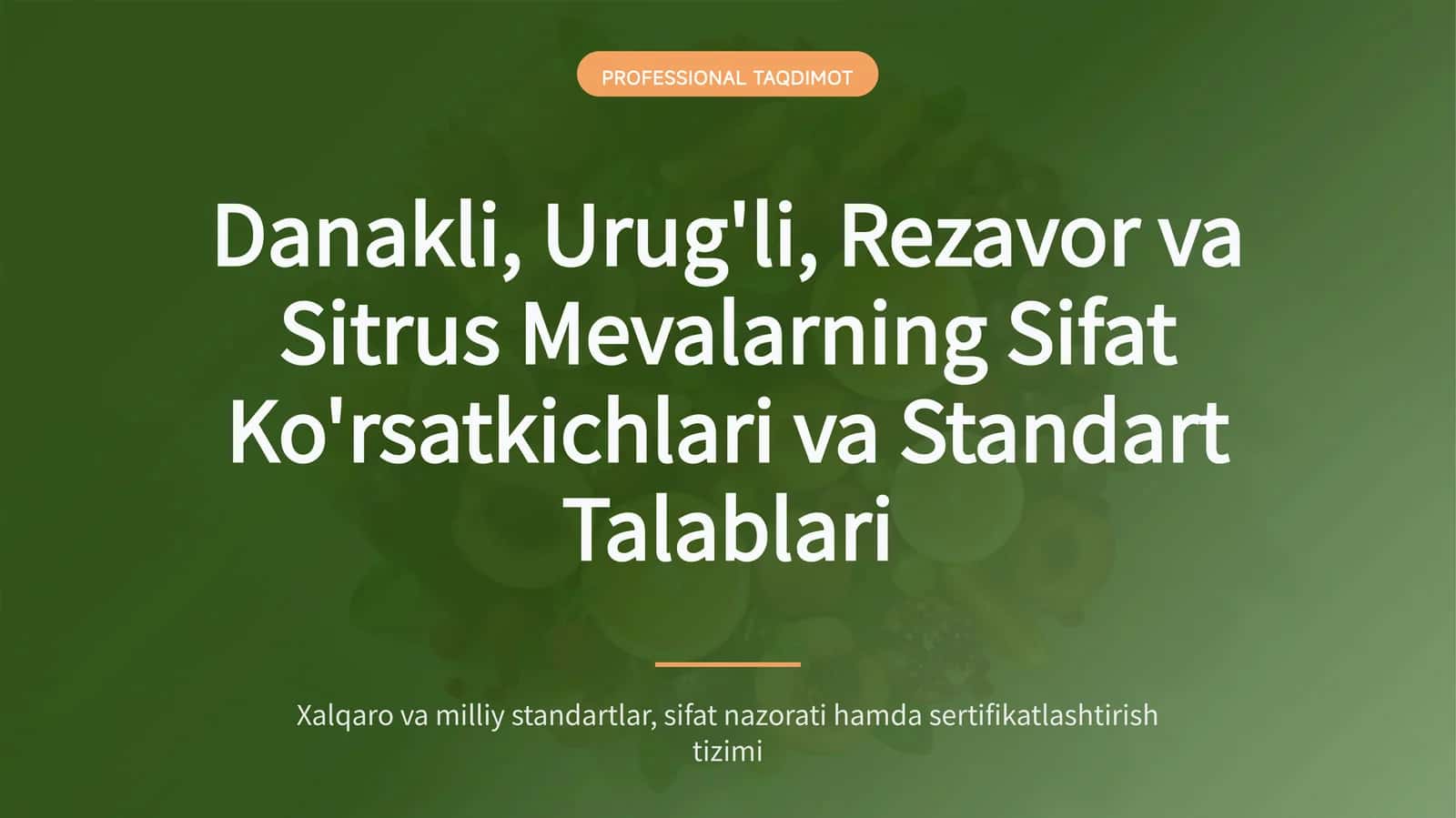 Professional Taqdimot