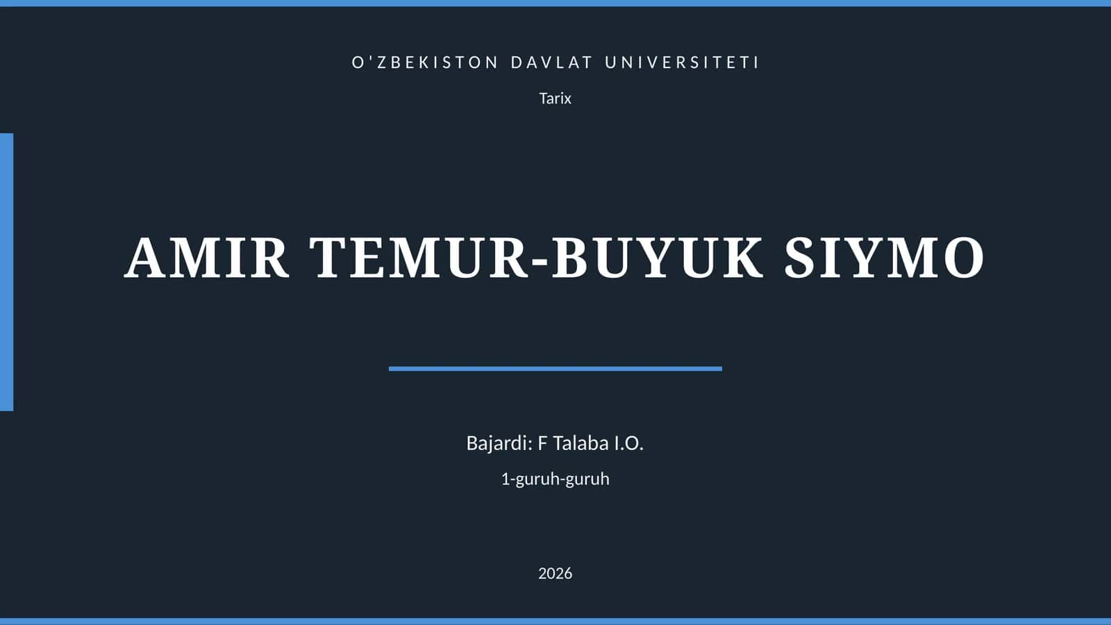AMIR TEMUR-BUYUK SIYMO