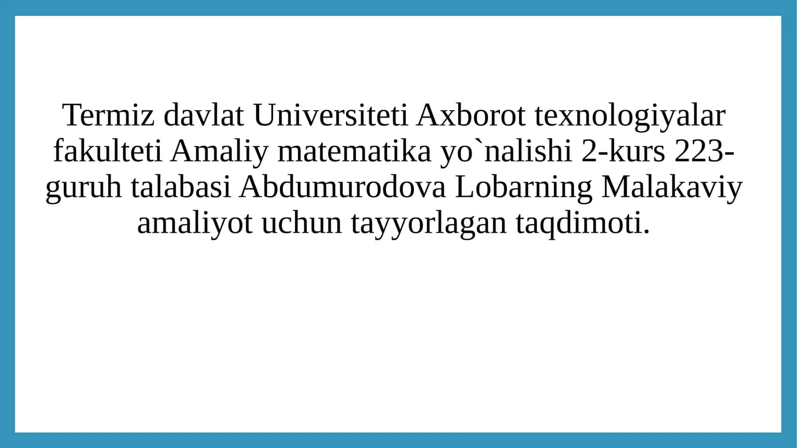Kompyuter tarmoqlari va ulardan foydalanish