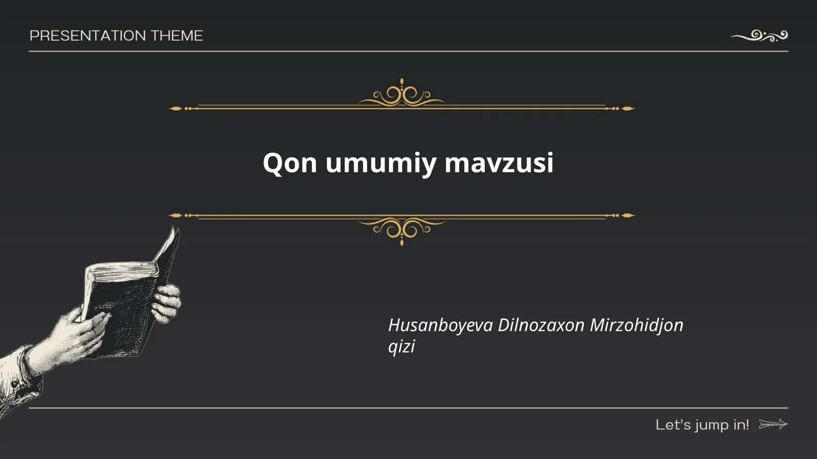 Qon umumiy mavzusi