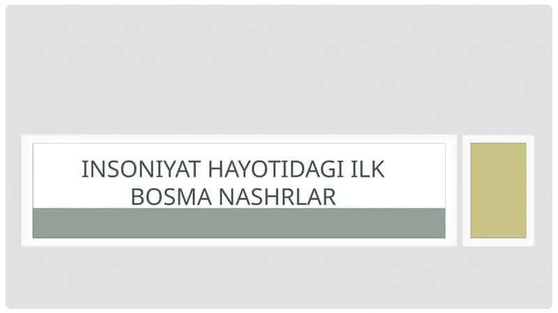 Gazeta Tarixi Haqida Umumiy Ma’lumot