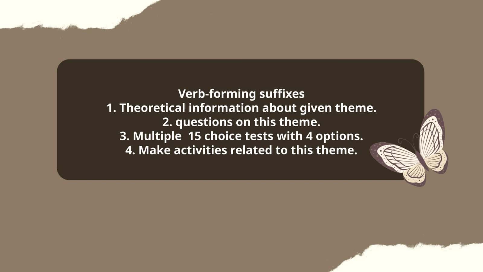 Verb-forming suffixes