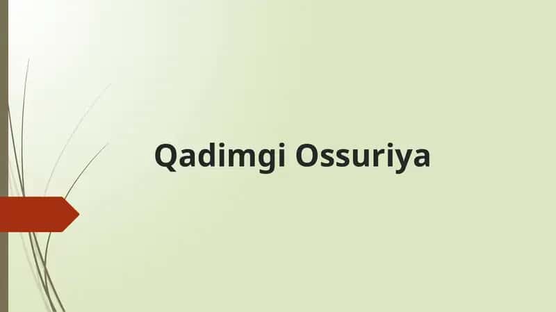 Qadimgi Ossuriya