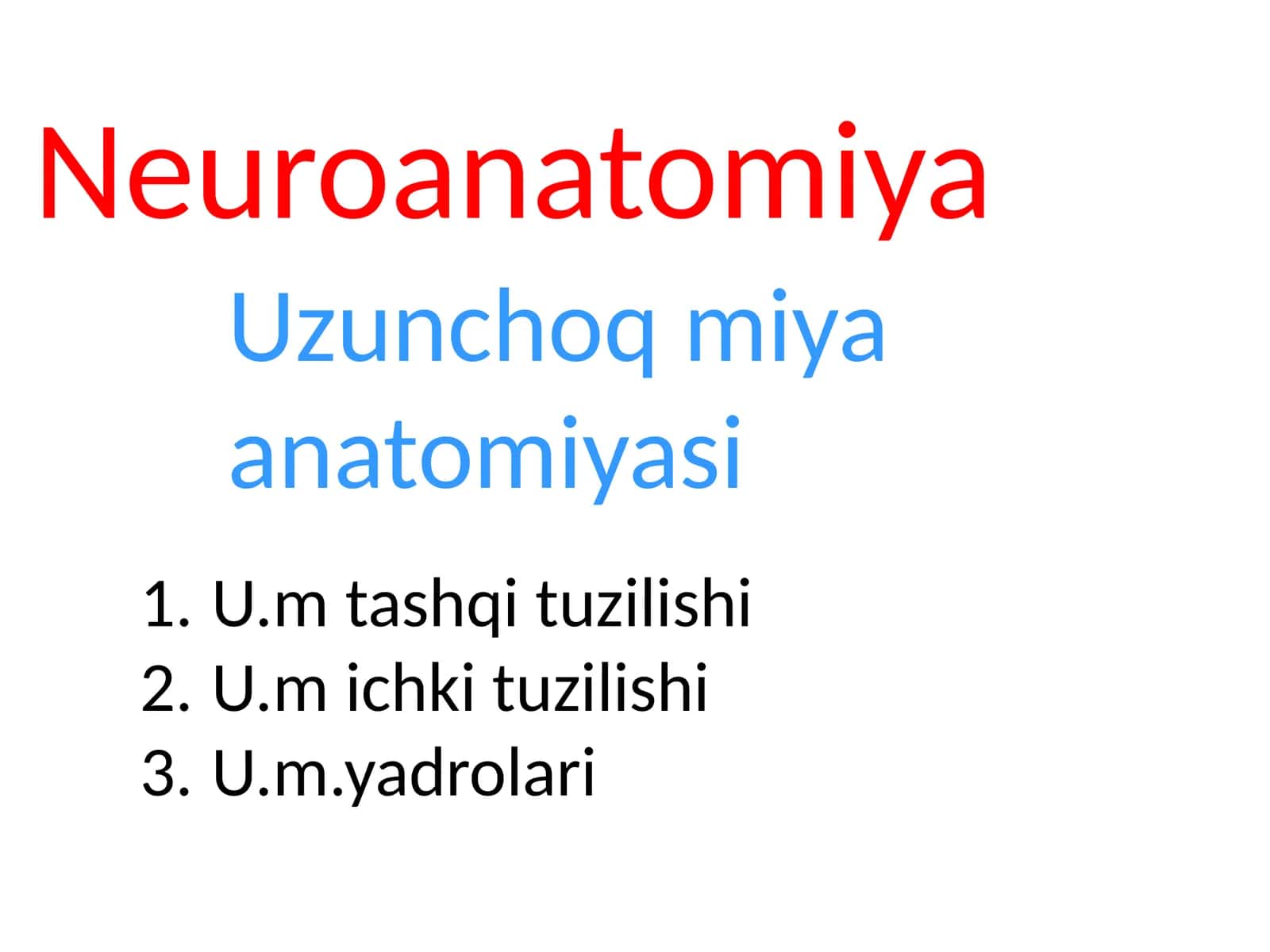 Neuroanatomiya