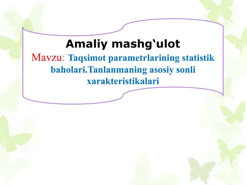 Amaliymashg‘ulot