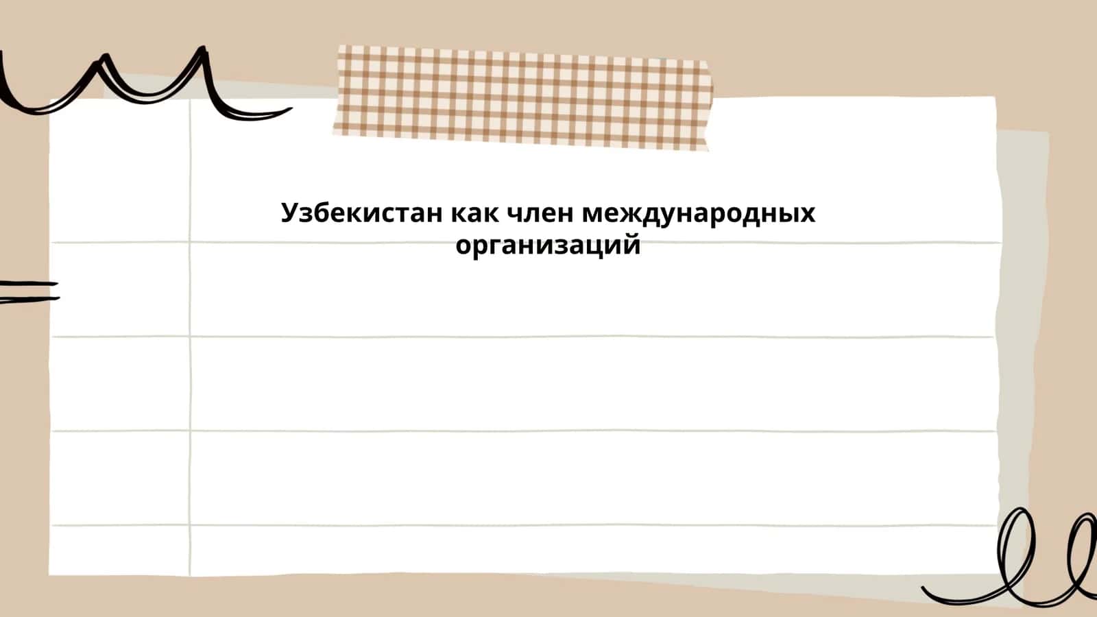 Узбекистан как член международных организаций
