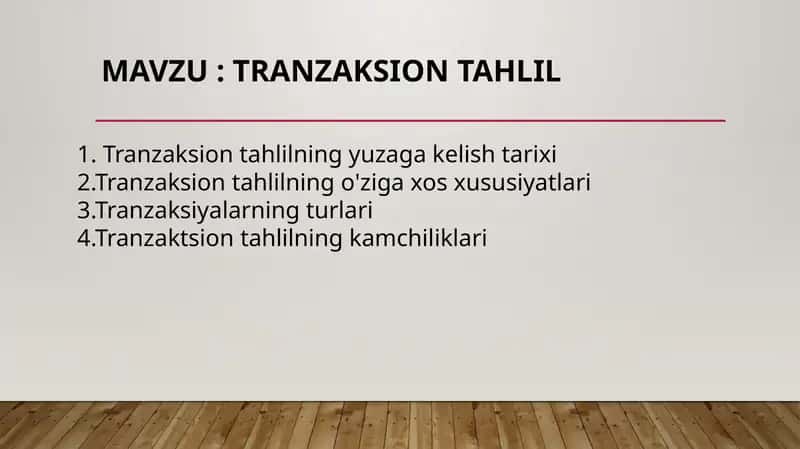 Tranzaksion tahlil
