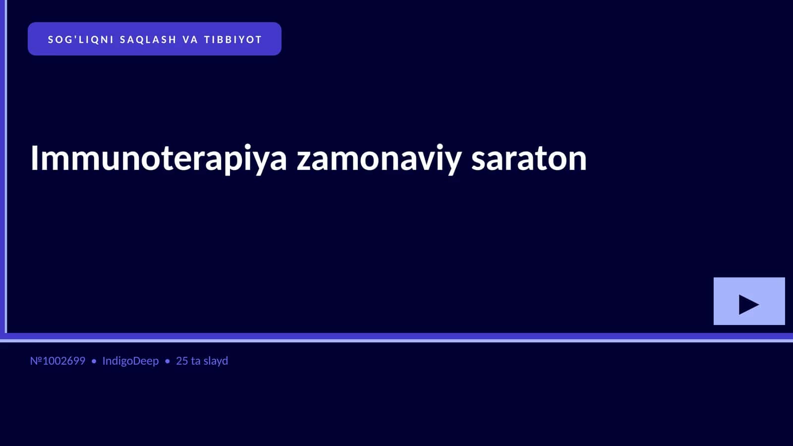 Immunoterapiya zamonaviy saraton