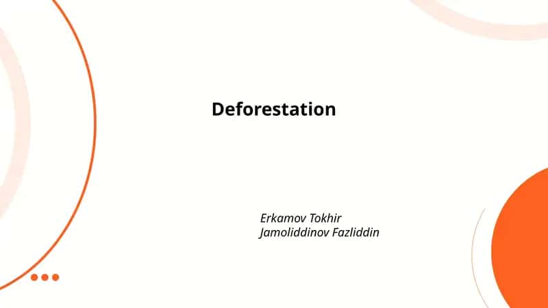 Causes of Deforestation