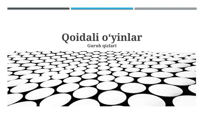 Qoidaga asoslangan o'yinlar