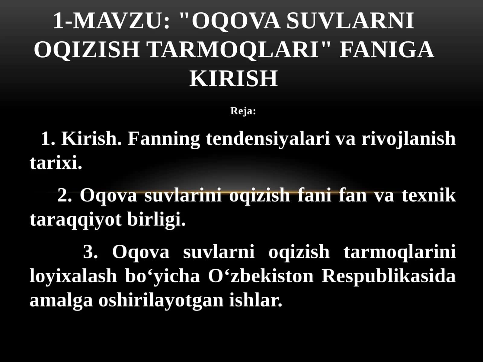 Oqova suvlarni oqizish tarmoqlari