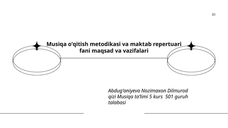 Musiqa oʻqitish metodikasi va maktab repertuari fani maqsad va vazifalari