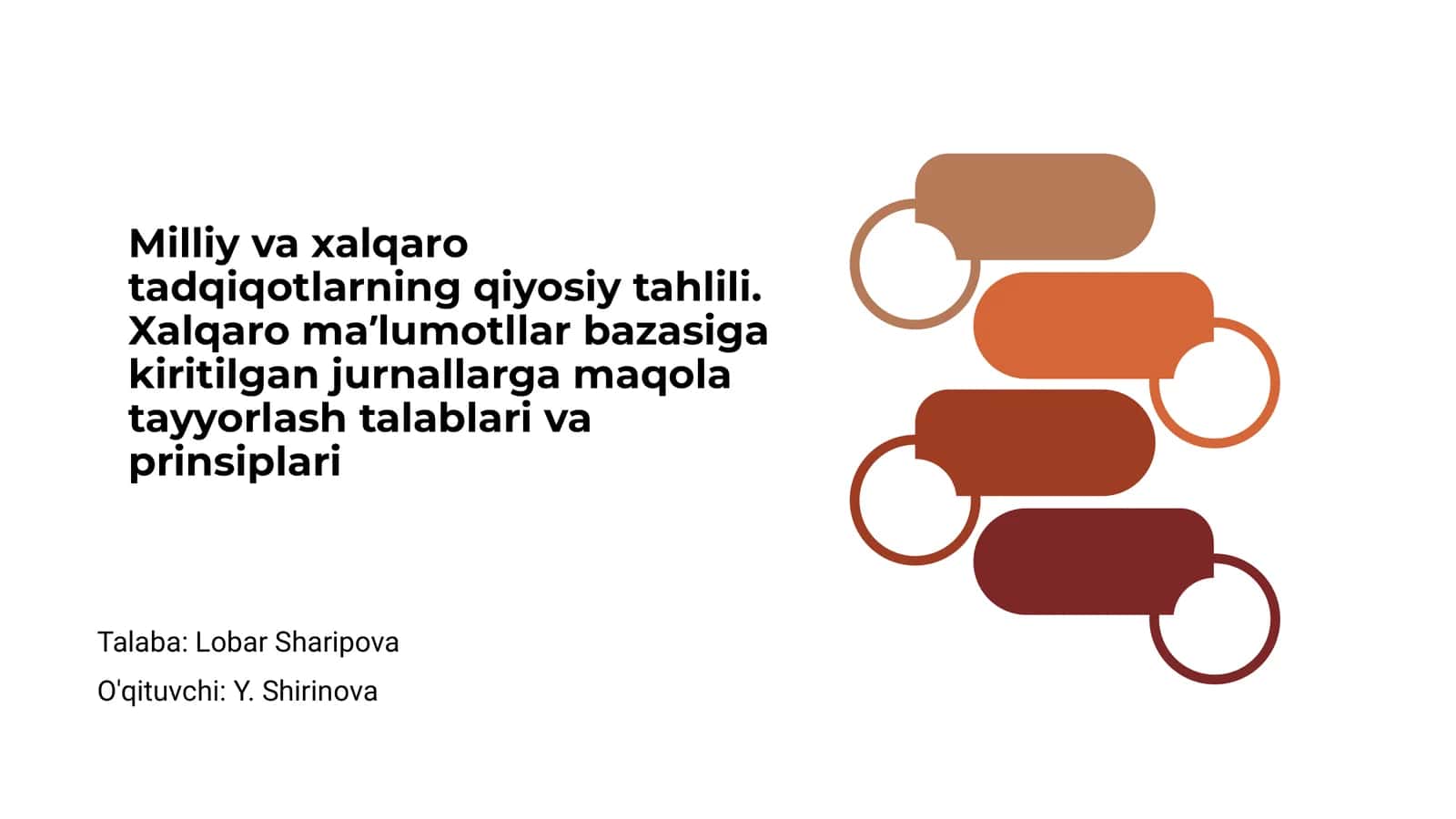 Milliy va xalqaro tadqiqotlarning qiyosiy tahlili