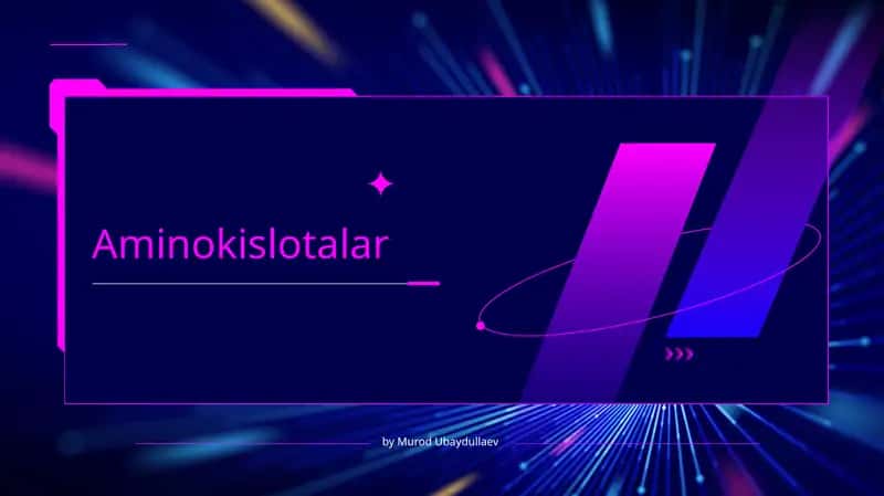 Aminokislotalar