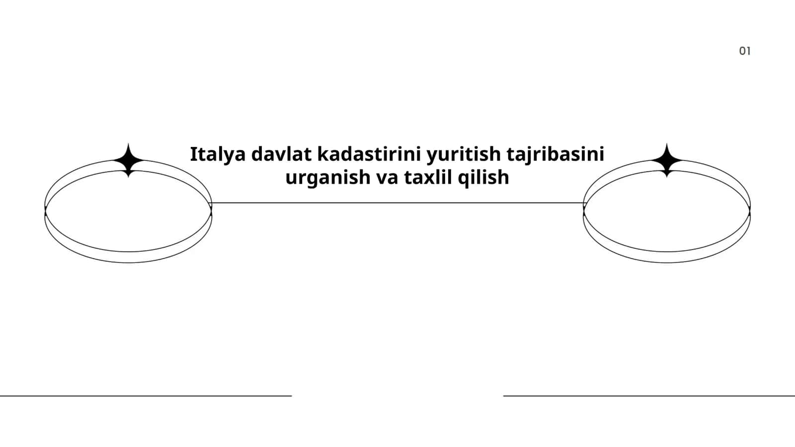 Italiya davlat kadastirini yuritish tajribasini urganish va taxlil qilish