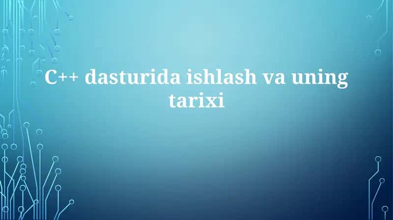 C++ dasturi
