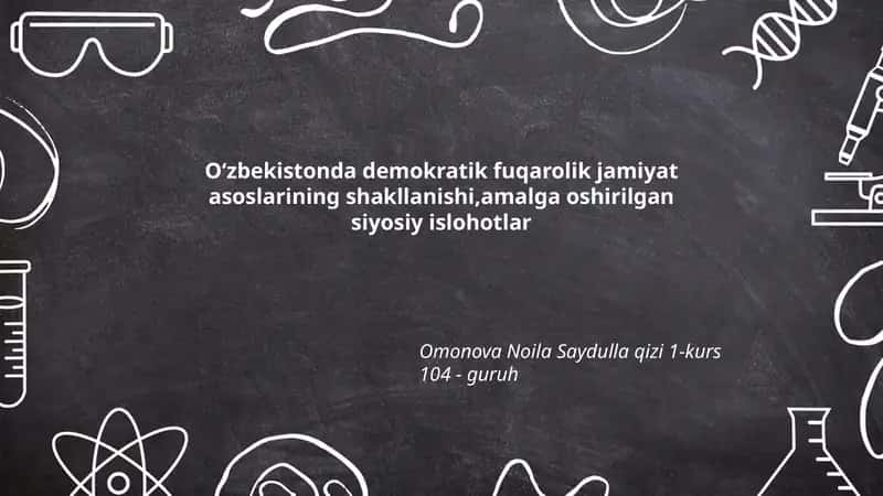 Konstitutsiyaviy islohotlar va davlat hokimiyati taqsimoti