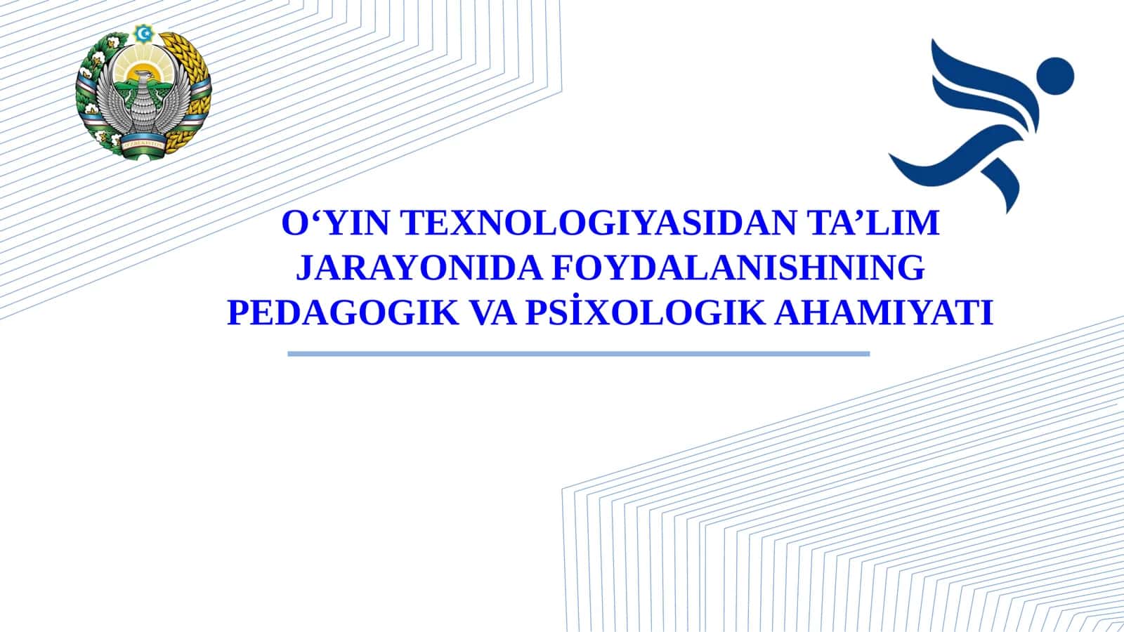 O‘YIN TEXNOLOGIYASIDAN TA’LIM JARAYONIDA FOYDALANISHNING PEDAGOGIK VA PSİXOLOGIK AHAMIYATI