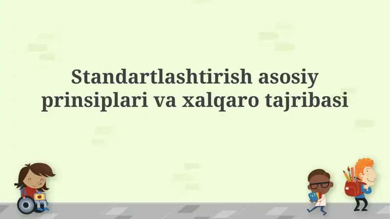IEC standartlashtirish tajribasi