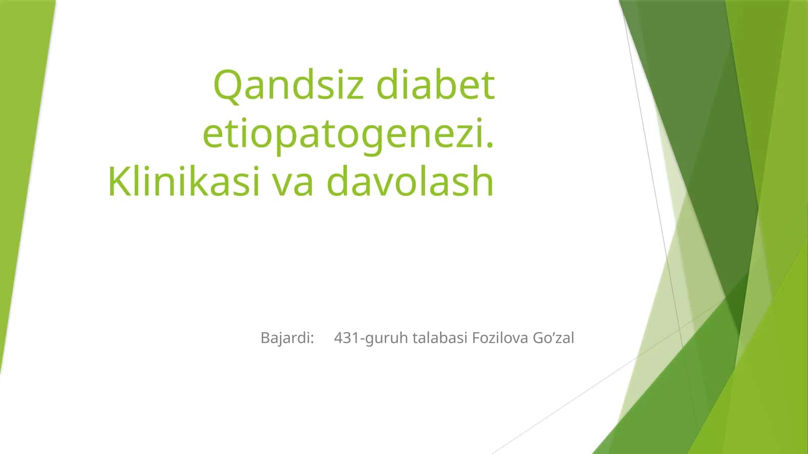 Qandsiz diabet
