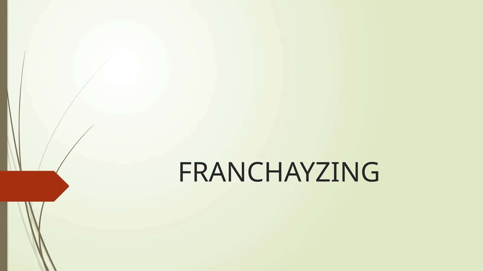 Franchayzing
