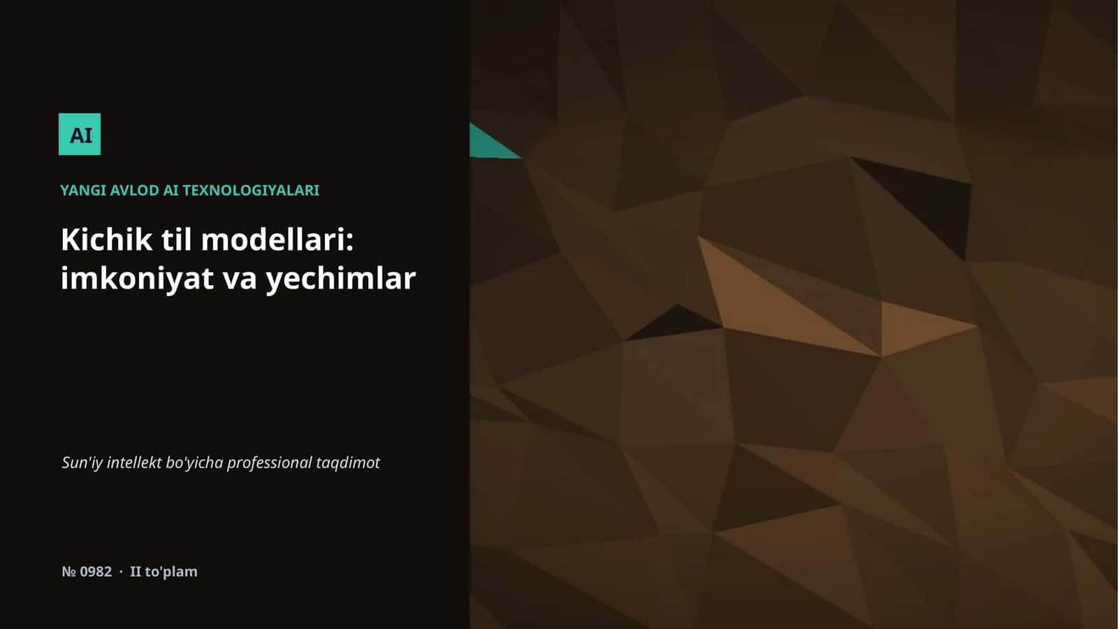 YANGI AVLOD AI TEXNOLOGIYALARI