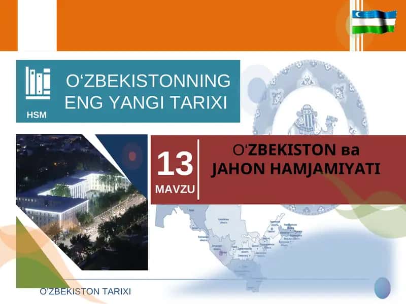O‘ZBEKISTON ва JAHON HAMJAMIYATI