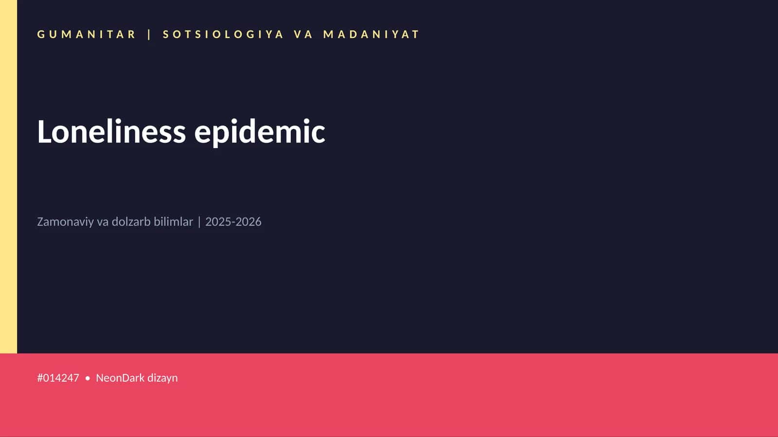 Loneliness epidemic