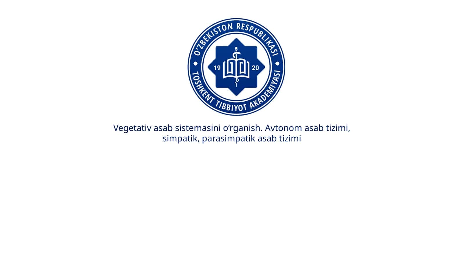 AVTONOM NERV TIZIMI MEDIATORLARI