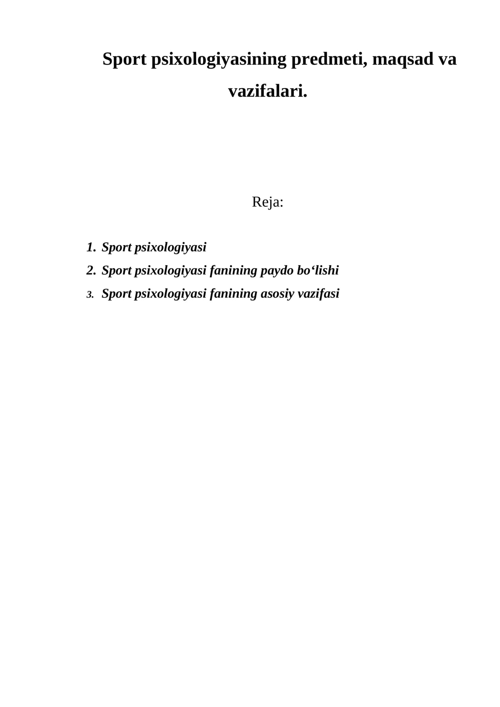 Sport Psixologiyasi