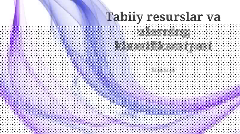 Mineral resurslar