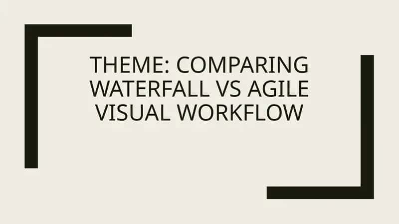 Waterfall vs Agile Visual Workflow