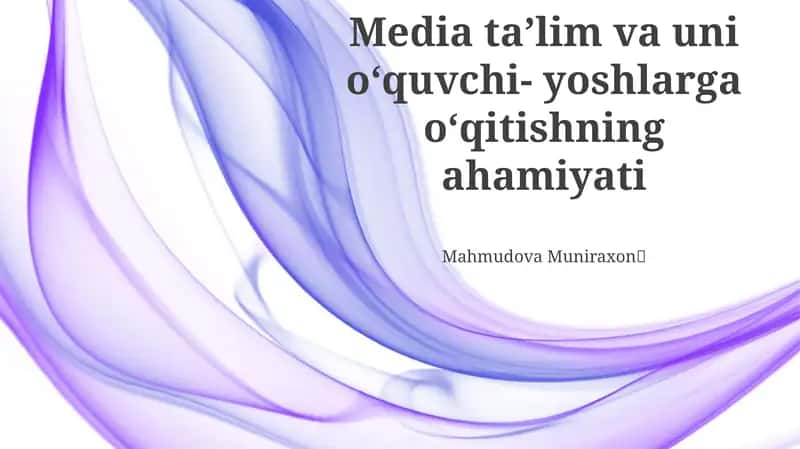 Ommaviy axborot vositalari savodxonligi