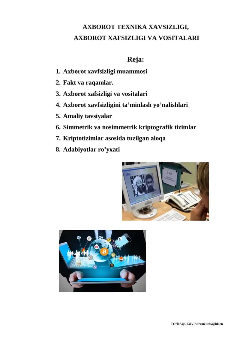 Axborot xavfsizligi