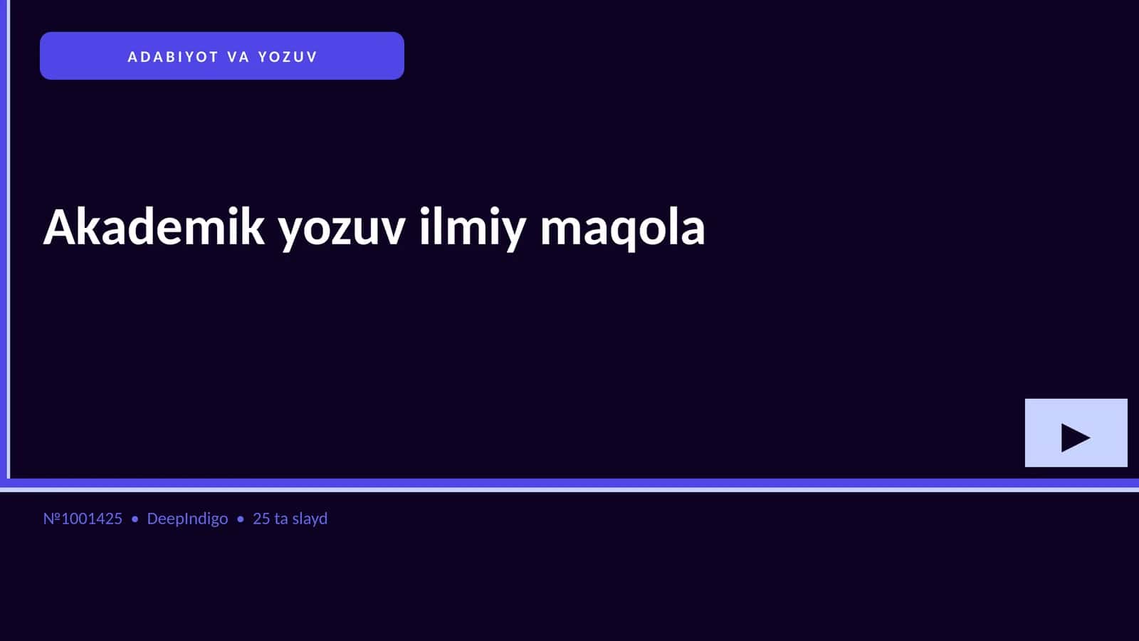 ADABIYOT VA YOZUV