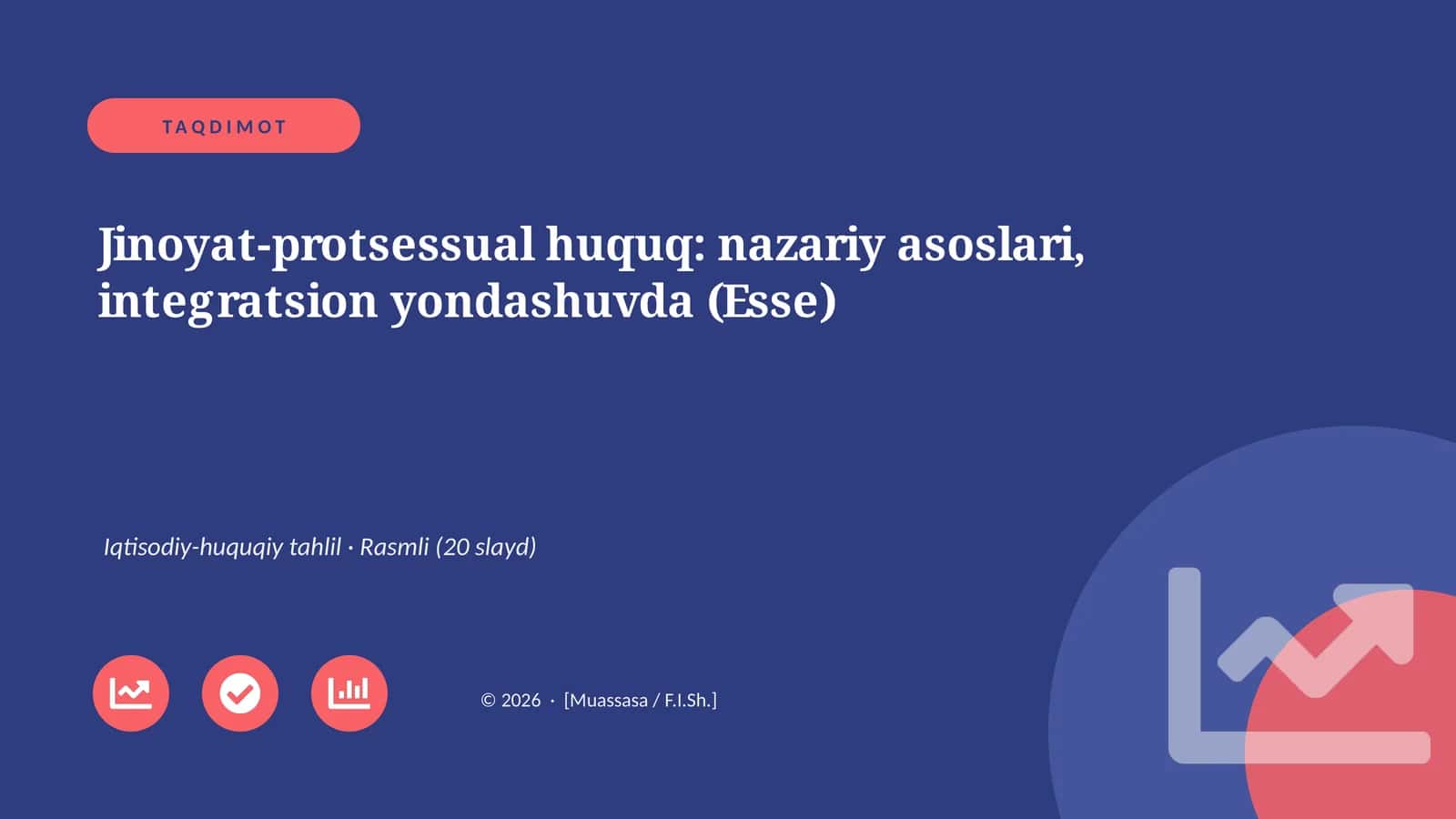 Jinoyat-protsessual huquq: nazariy asoslari, integratsion yondashuvda (Esse)