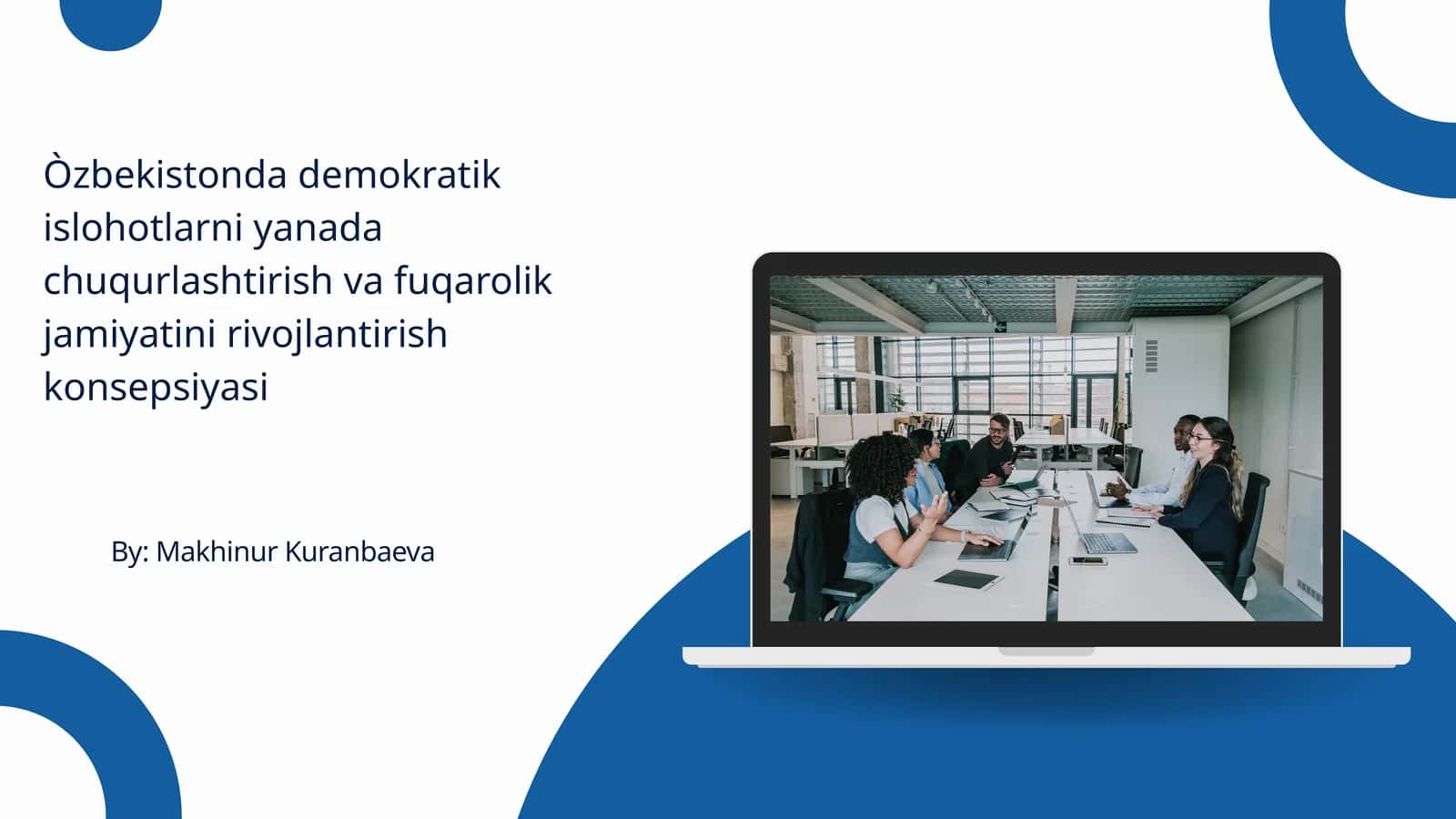 Oʻzbekistonda demokratik islohotlarni yanada chuqurlashtirish va fuqarolik jamiyatini rivojlantirish konsepsiyasi