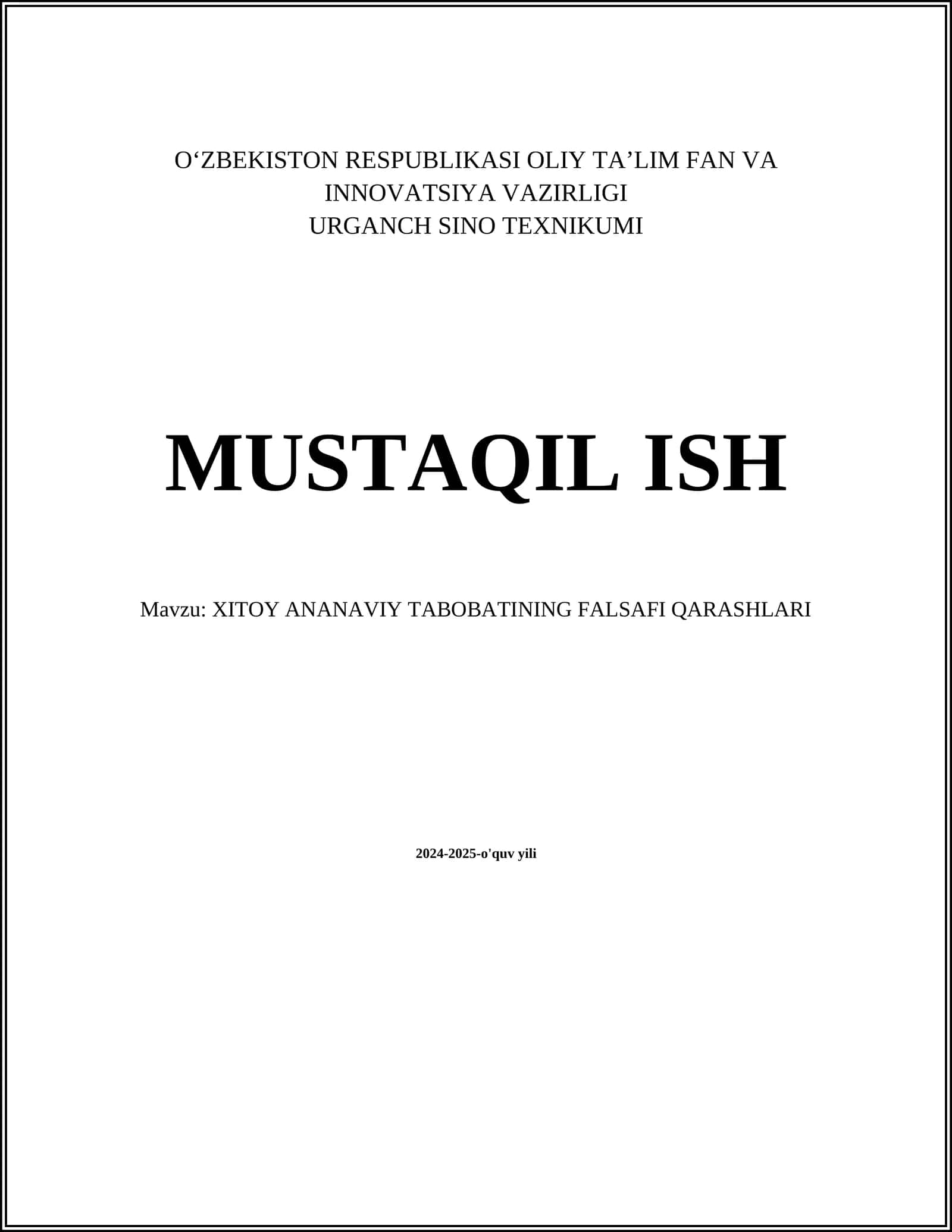 Xitoy An'anaviy Tabobatining Falsafi Qarashlari