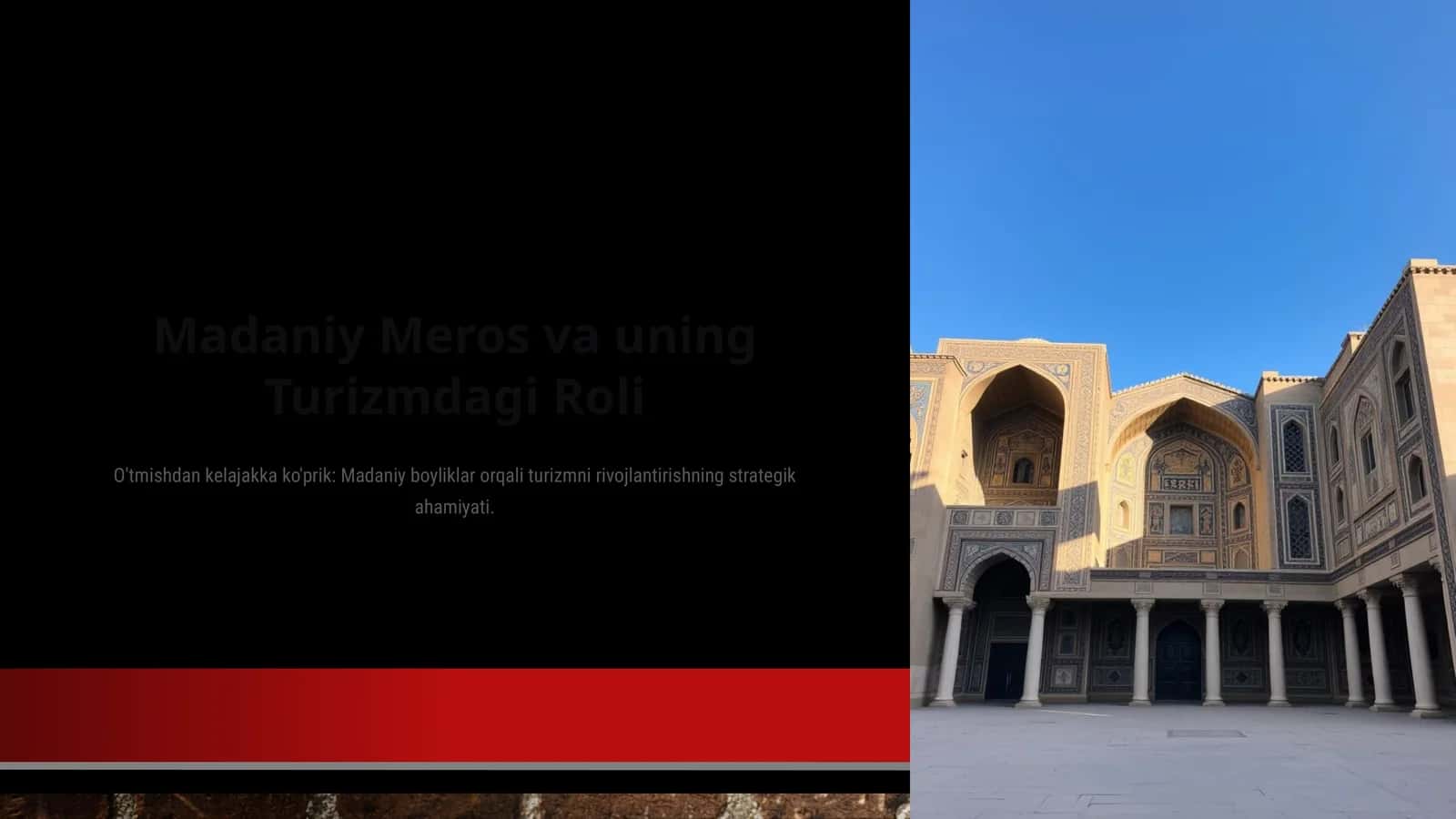 Madaniy Meros va uning Turizmdagi Roli
