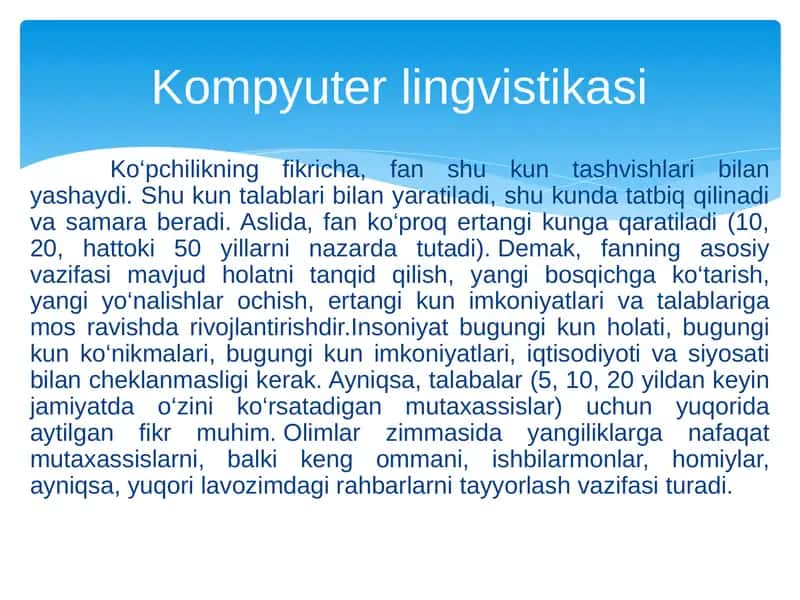 Kompyuter lingvistikasi